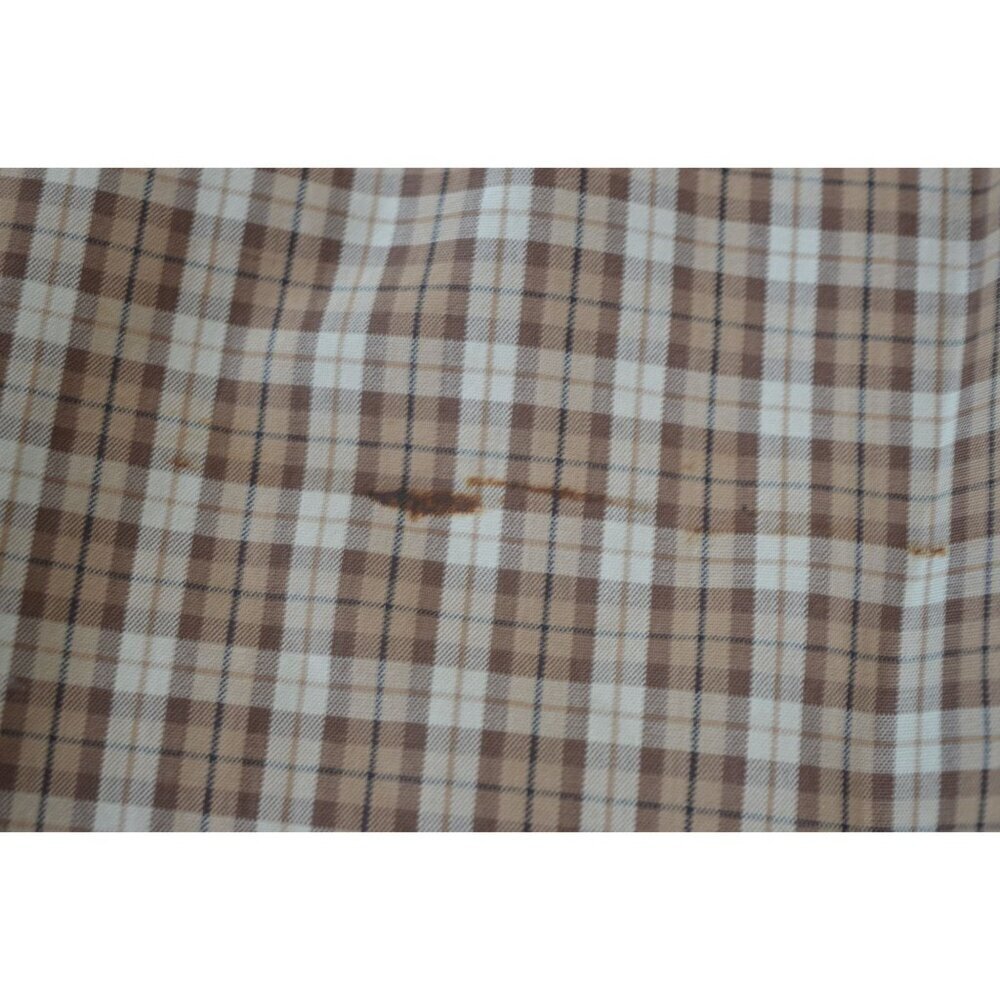 Vintage 60s Patty Woodard Brown Plaid Belted Skirt Set Juniors Size Small Coquet - Picture 13 of 16